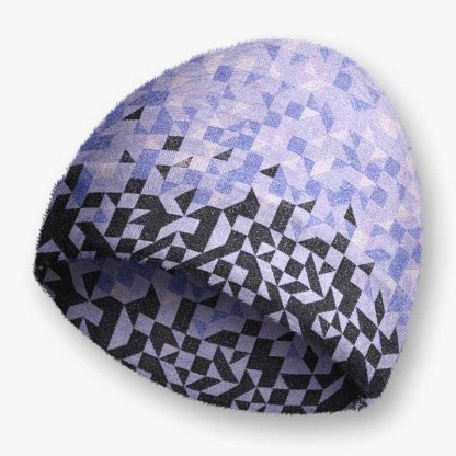 Soulisfree Gradient Mosaic Geometric Fuzzy Beanie
