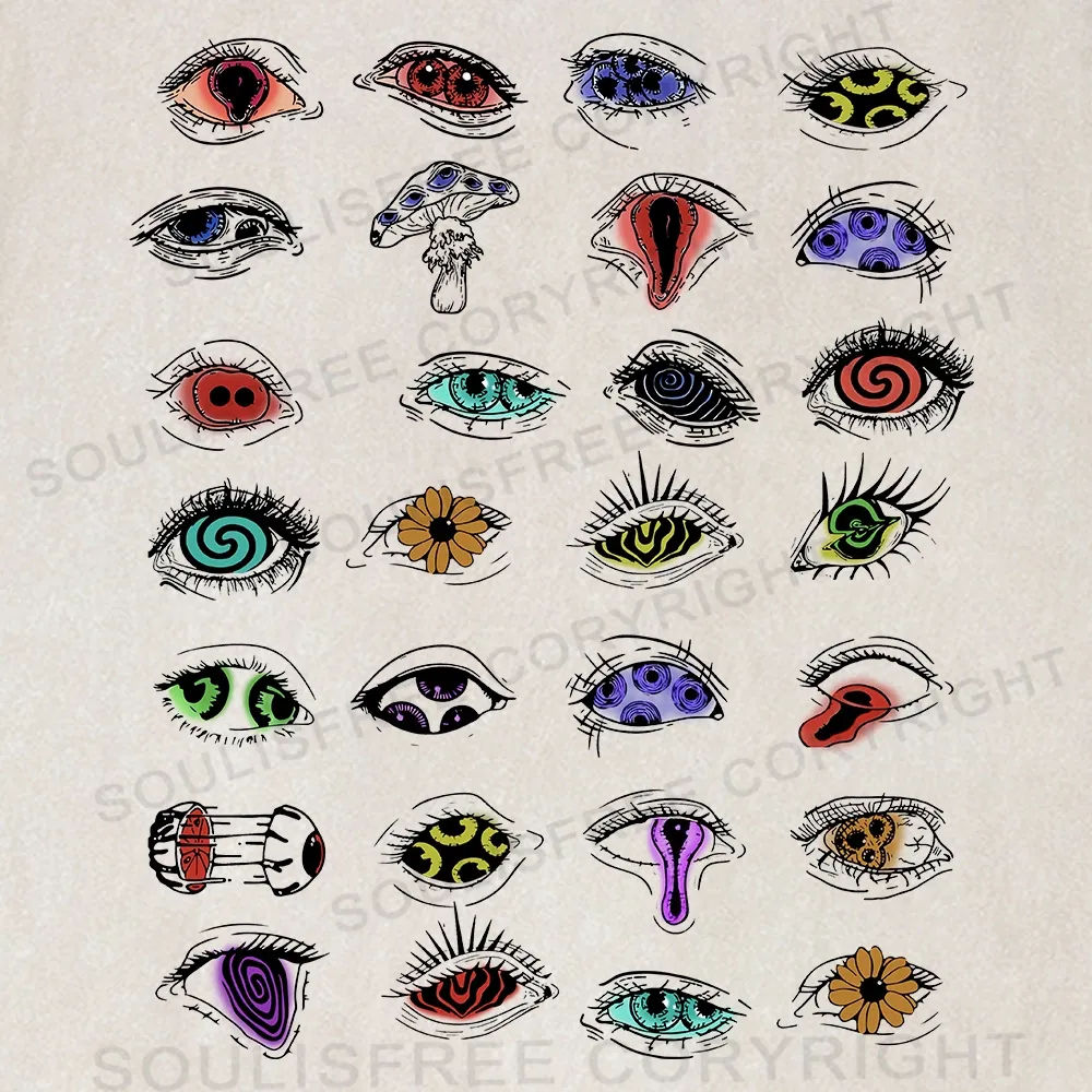 The Psychedelic Eyes Of All Beings Washed Tank Tops