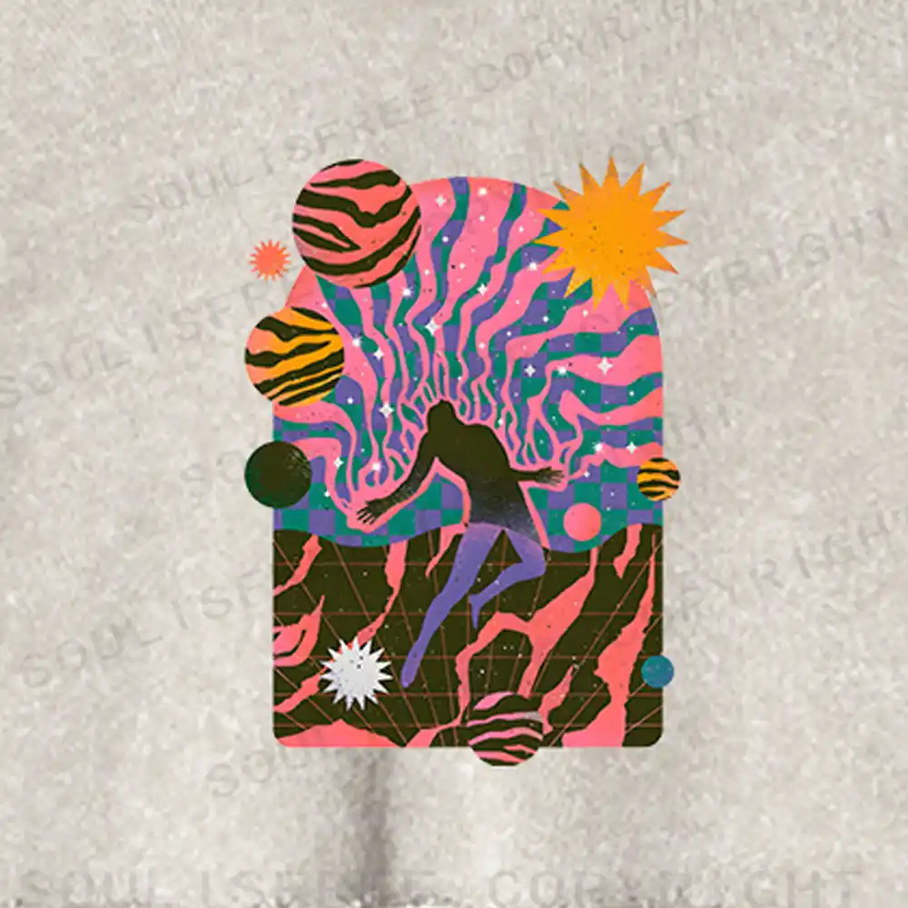 Dystopia 2 Washed Cropped Sweatshirt