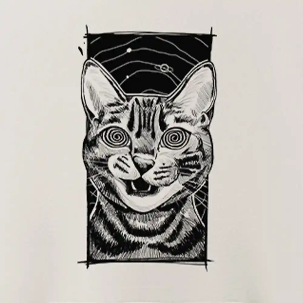 Hypnotic Cat Fleece Hoodie Set