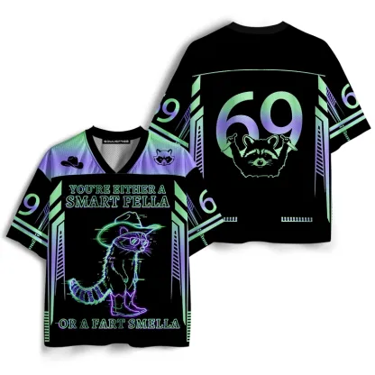 Soulisfree Cyber Cowboy Raccoon Mesh Jersey
