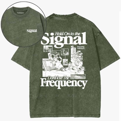 Soulisfree Don't Lose The Frequency Washed Tee