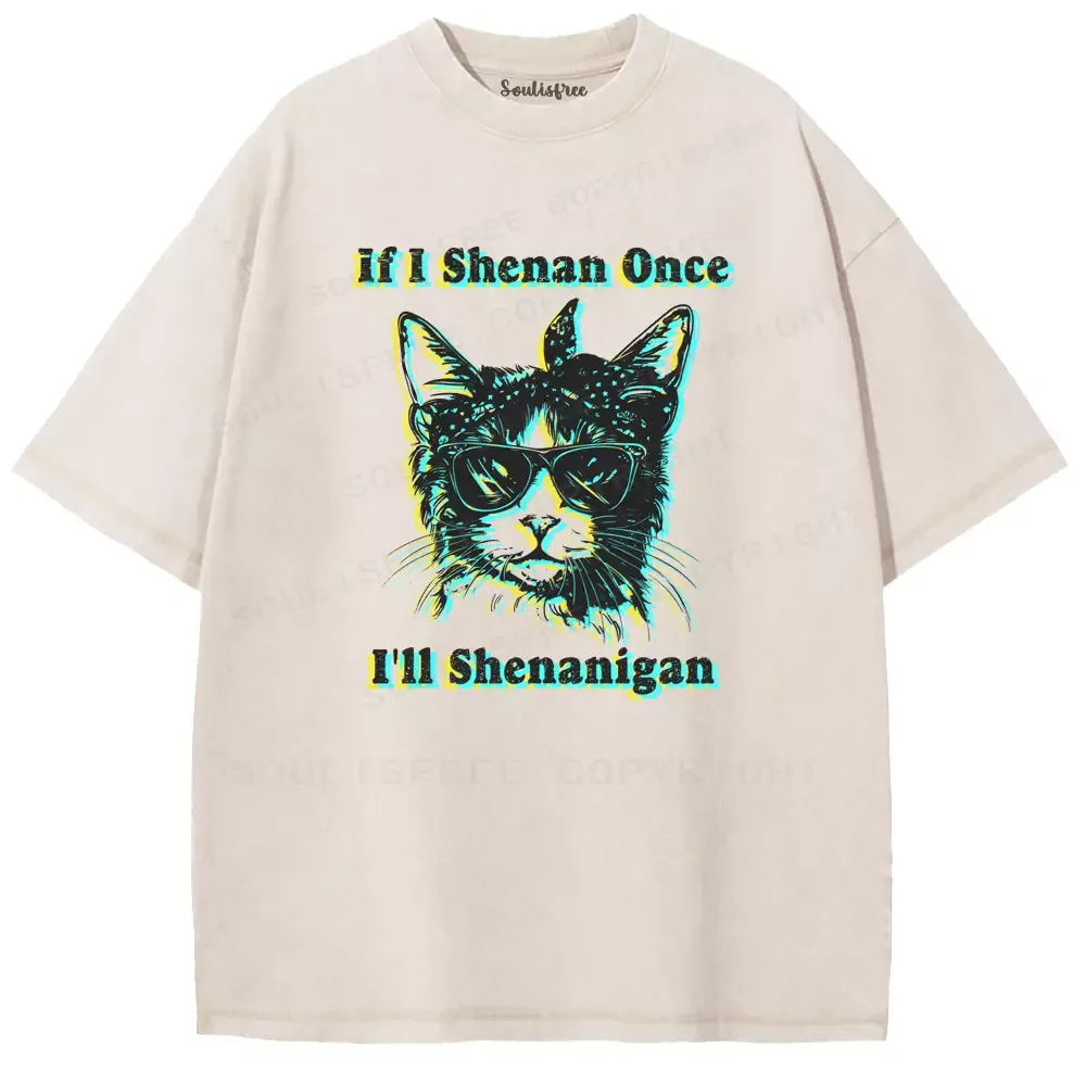 Soulisfree if I Shenan Once I'll Shenanigan Washed Tee