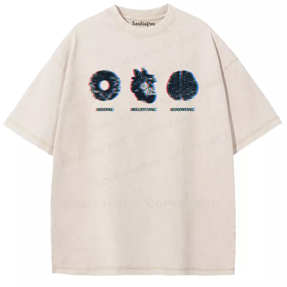 Soulisfree Eye, Heart, Mind: Three Ways of Truth Washed Tee