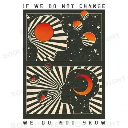 Self Growth Washed Space T-shirt Off Shoulder Top