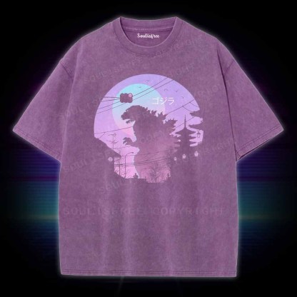 Soulisfree Godzilla Washed Tee
