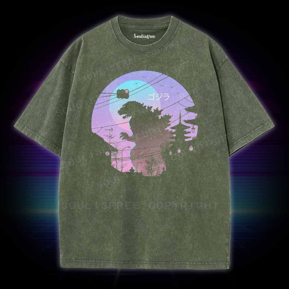 Soulisfree Godzilla Washed Tee