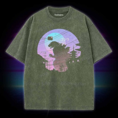 Soulisfree Godzilla Washed Tee