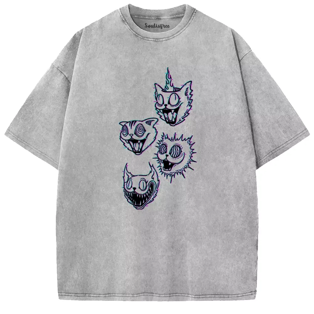Soulisfree Chaos of Cheshire Spirits Washed Tee