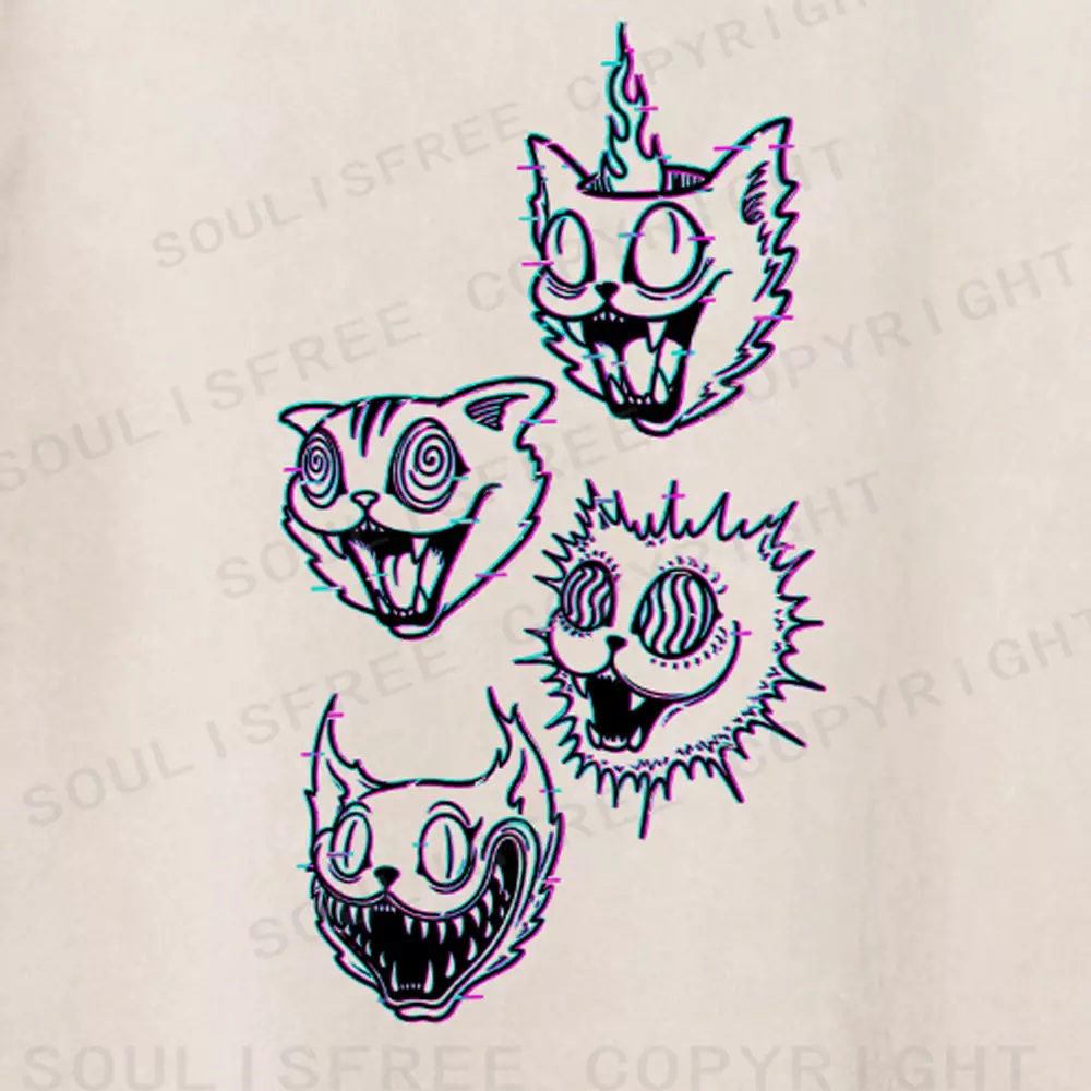 Soulisfree Chaos of Cheshire Spirits Washed Tee