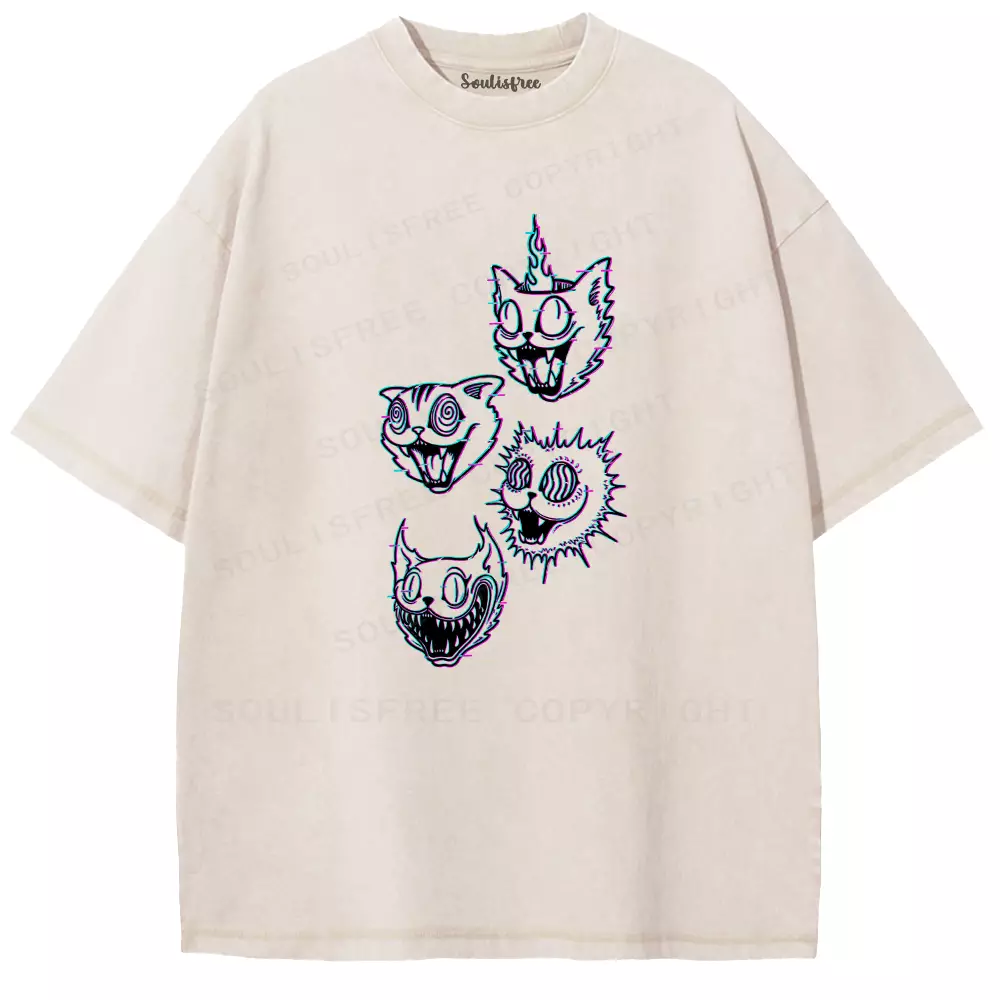 Soulisfree Chaos of Cheshire Spirits Washed Tee