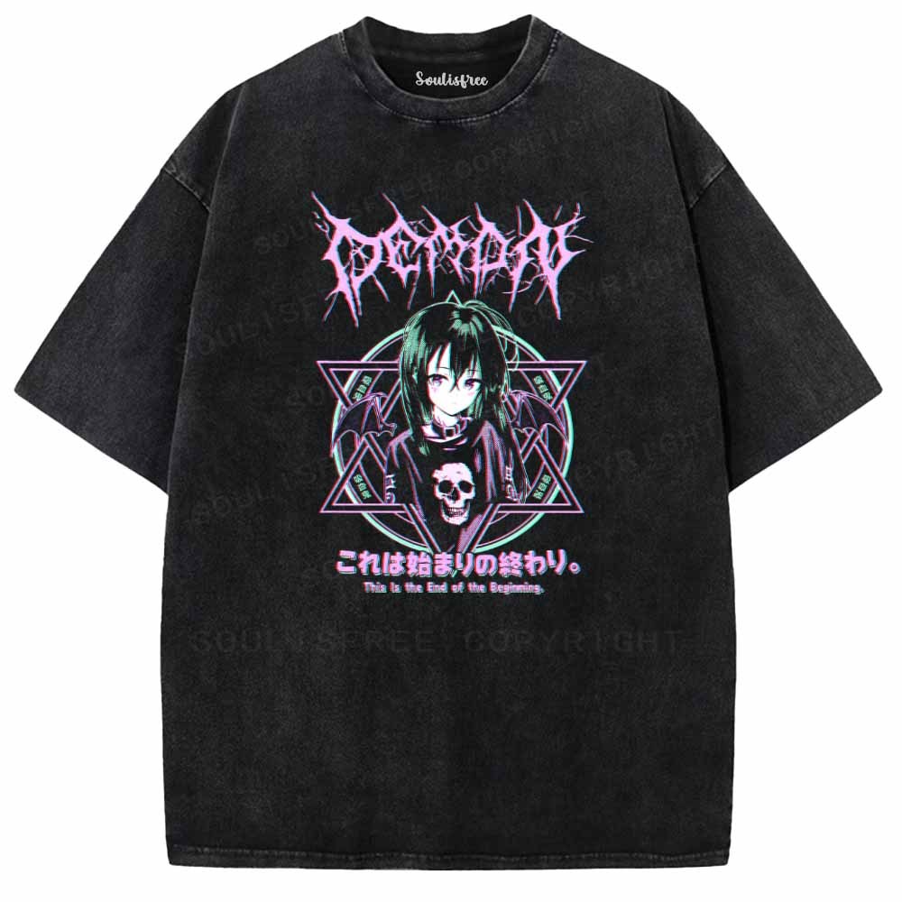 Soulisfree Thia ls the End of the Beginning Washed Tee