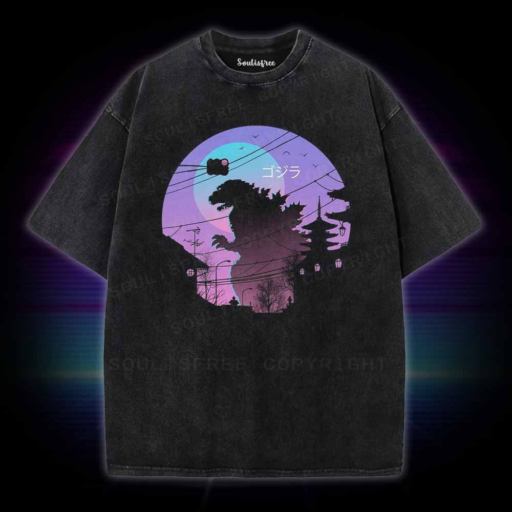 Soulisfree Godzilla Washed Tee