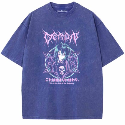 Soulisfree Thia ls  the End of the Beginning Washed Tee