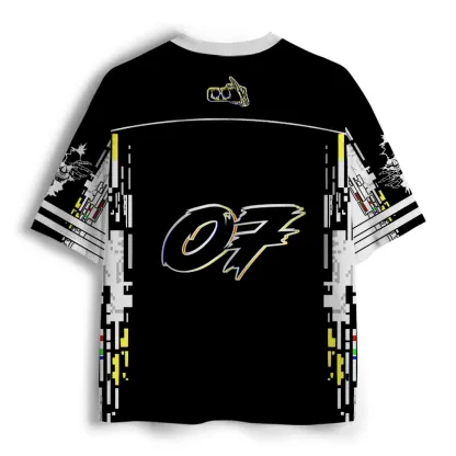 Soulisfree Don't Look Back Cyberpunk Mesh Jersey