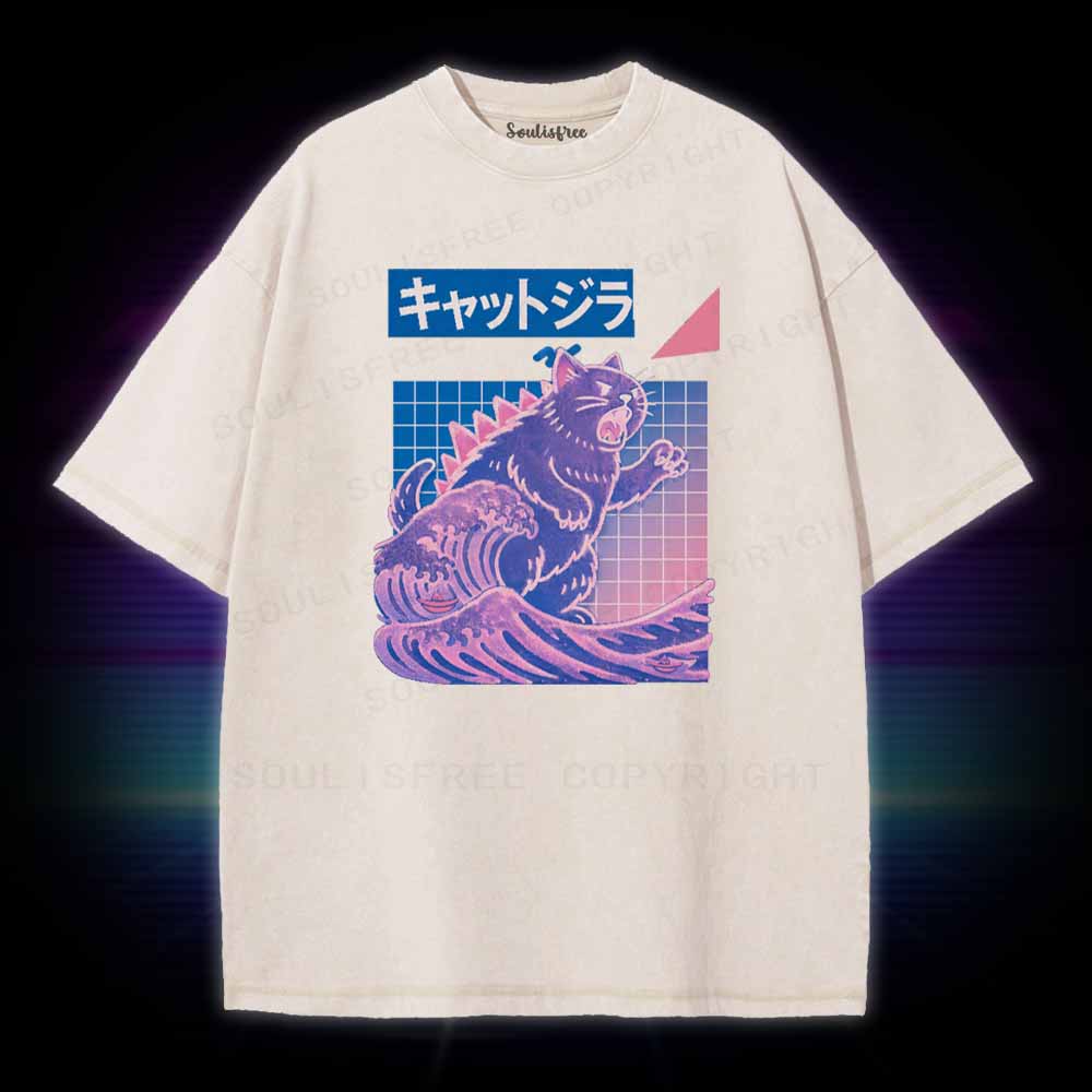 Soulisfree Wave Of Kyattojira Washed Tee