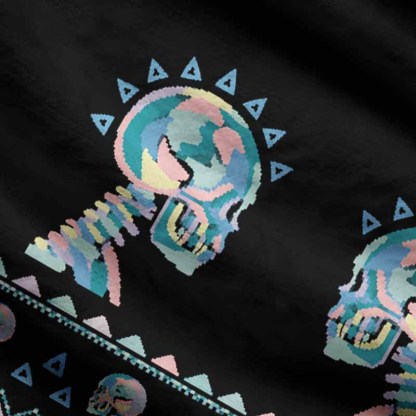 Soulisfree Where Life Meets Death Fuzzy Cardigan Sweater