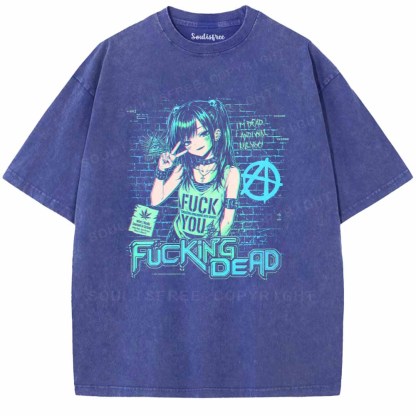 Soulisfree FUCKNG DEAD Washed Tee