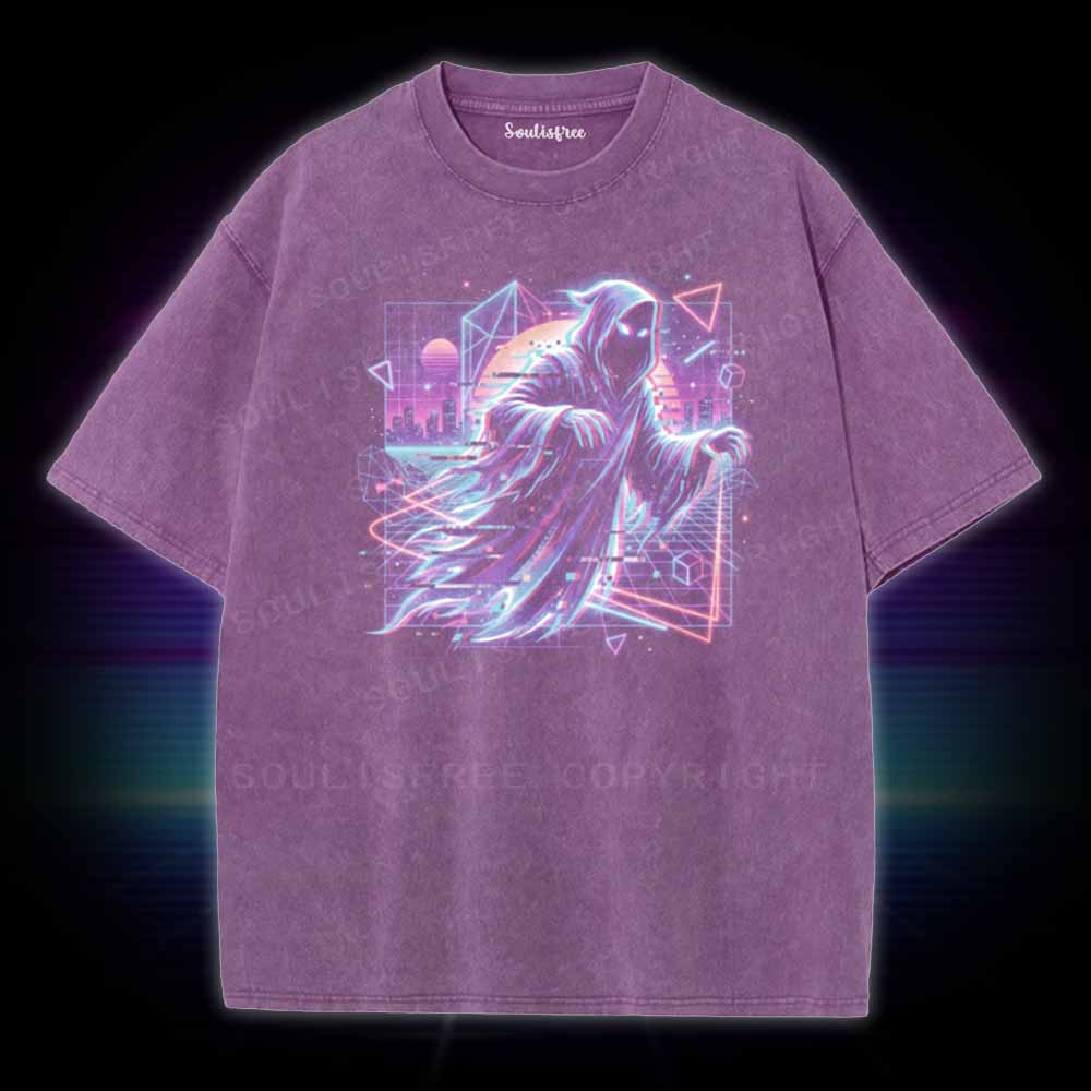 Soulisfree 80s Ghost Glitch Washed Tee