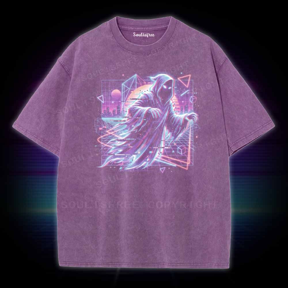 Soulisfree 80s Ghost Glitch Washed Tee