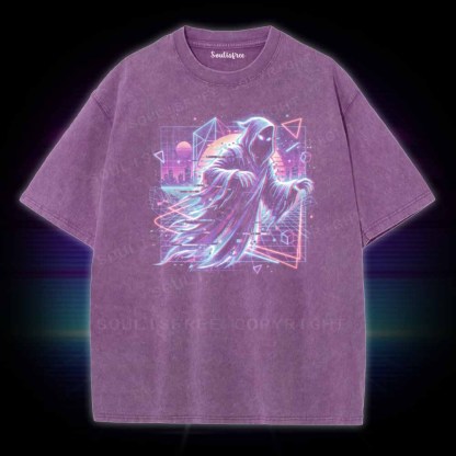 Soulisfree 80s Ghost Glitch Washed Tee