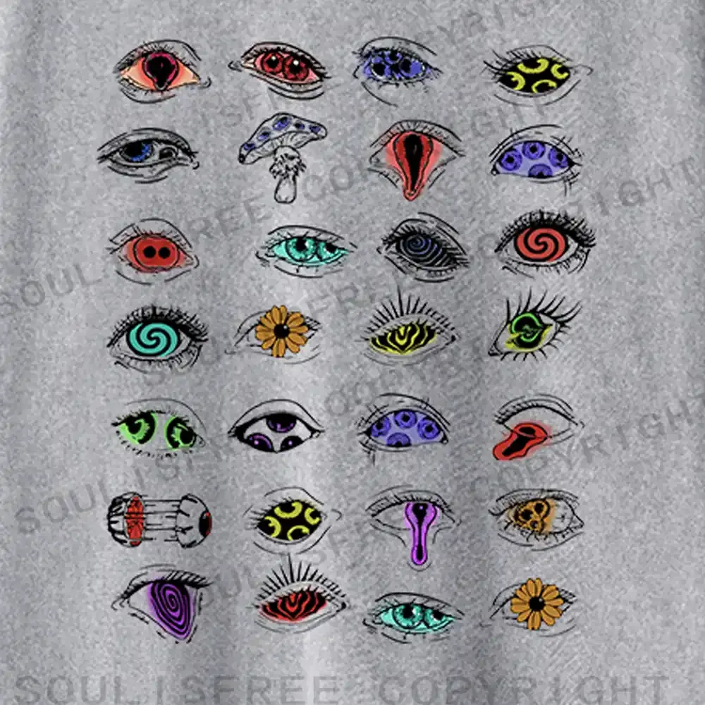 The Psychedelic Eyes Of All Beings Washed Long Sleeve Shirt