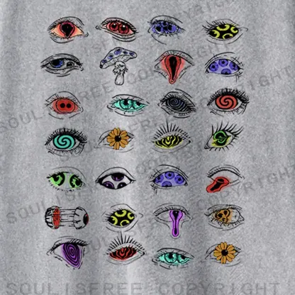The Psychedelic Eyes Of All Beings Washed Long Sleeve Shirt