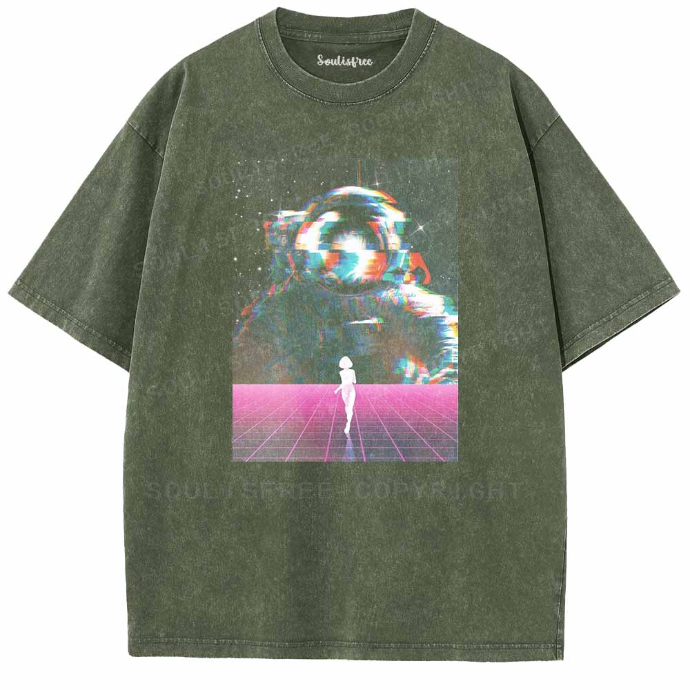 Soulisfree Synthwave Space Dream Washed Tee