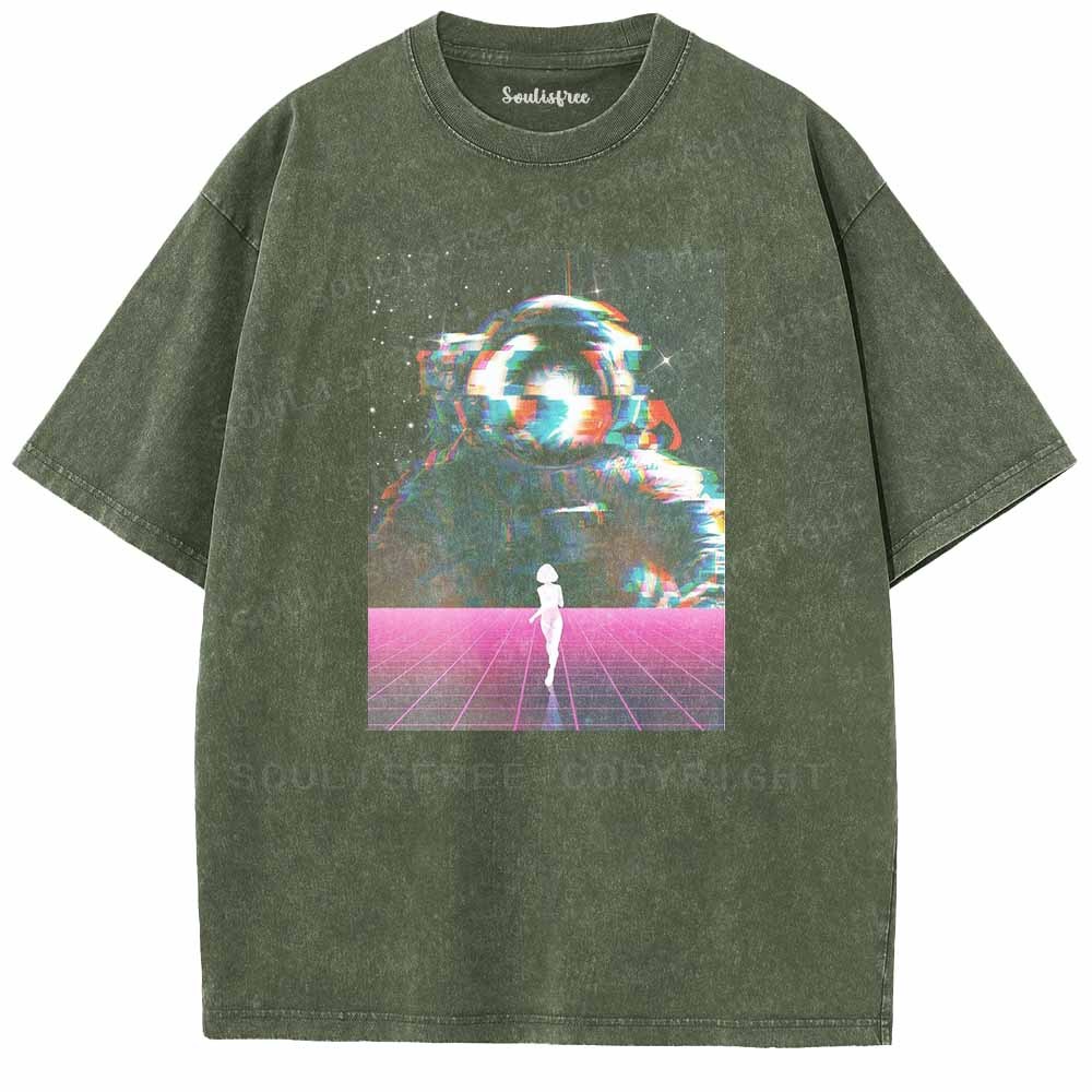 Soulisfree Synthwave Space Dream Washed Tee