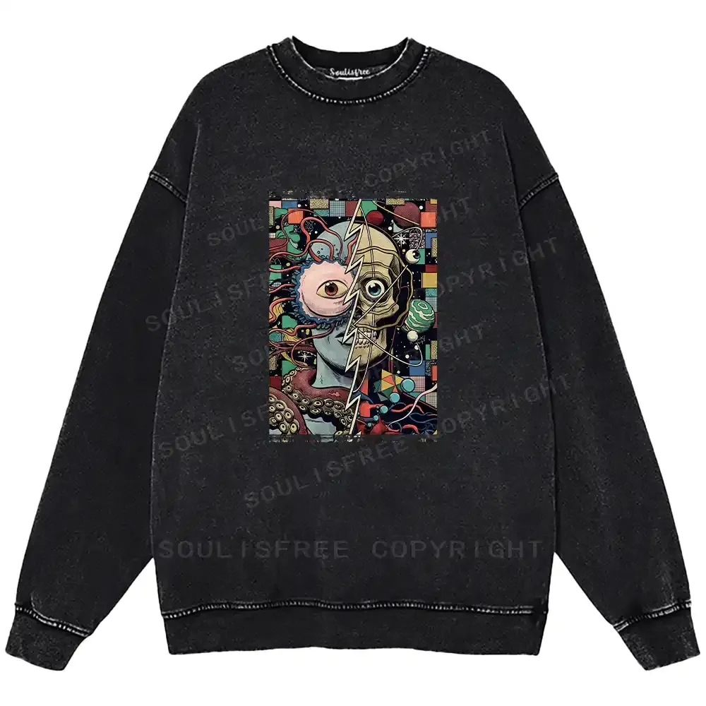 Split Washed Sweatshirts