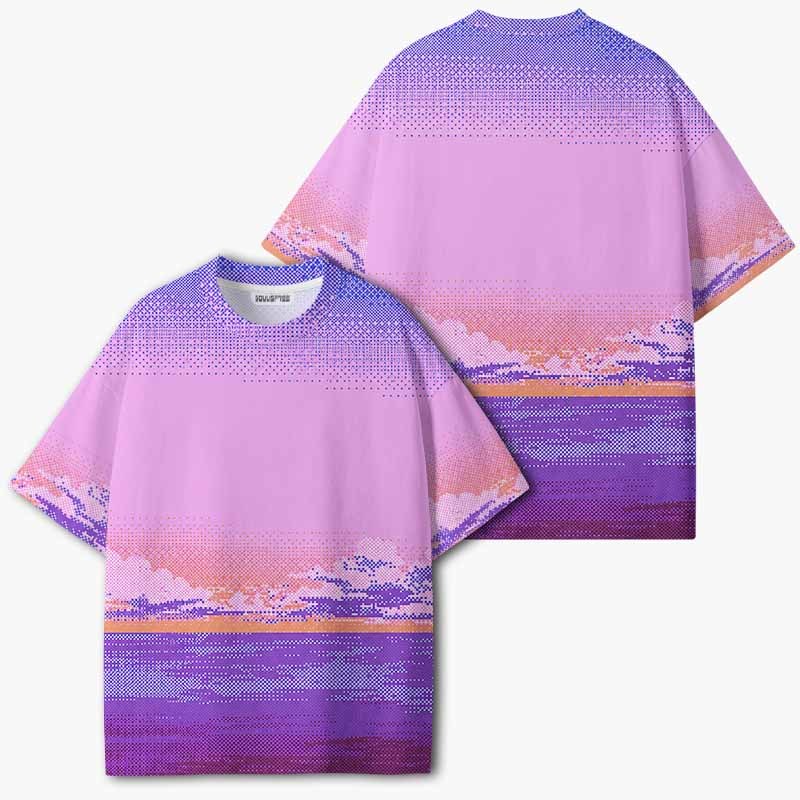 Soulisfree DIGITAL TWILIGHT ECO‑PERF Graphic Tee