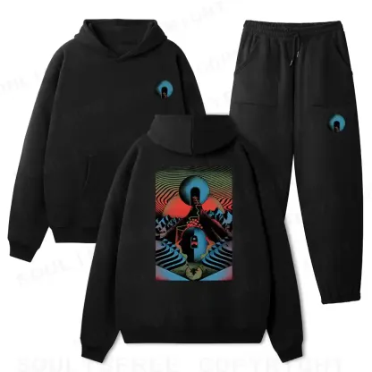 Suspended World Fleece Hoodie Set