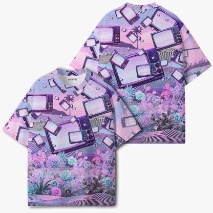 Soulisfree LOST SIGNAL ECO‑PERF Graphic Tee