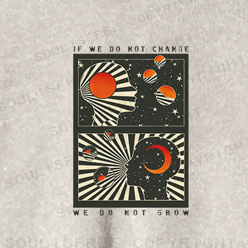 Self Growth Washed Cropped Sweatshirt