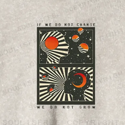 Self Growth Washed Cropped Sweatshirt