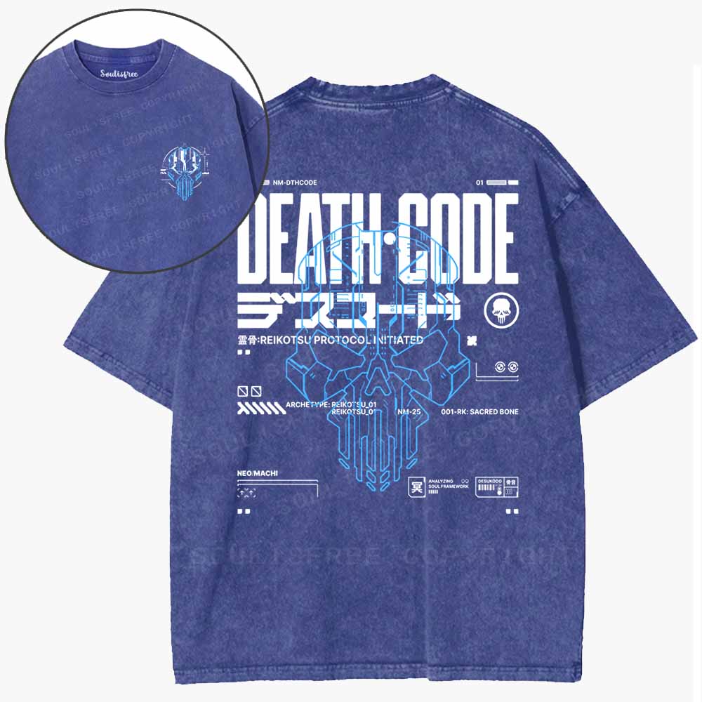 Soulisfree Death Code Protocol Washed Tee