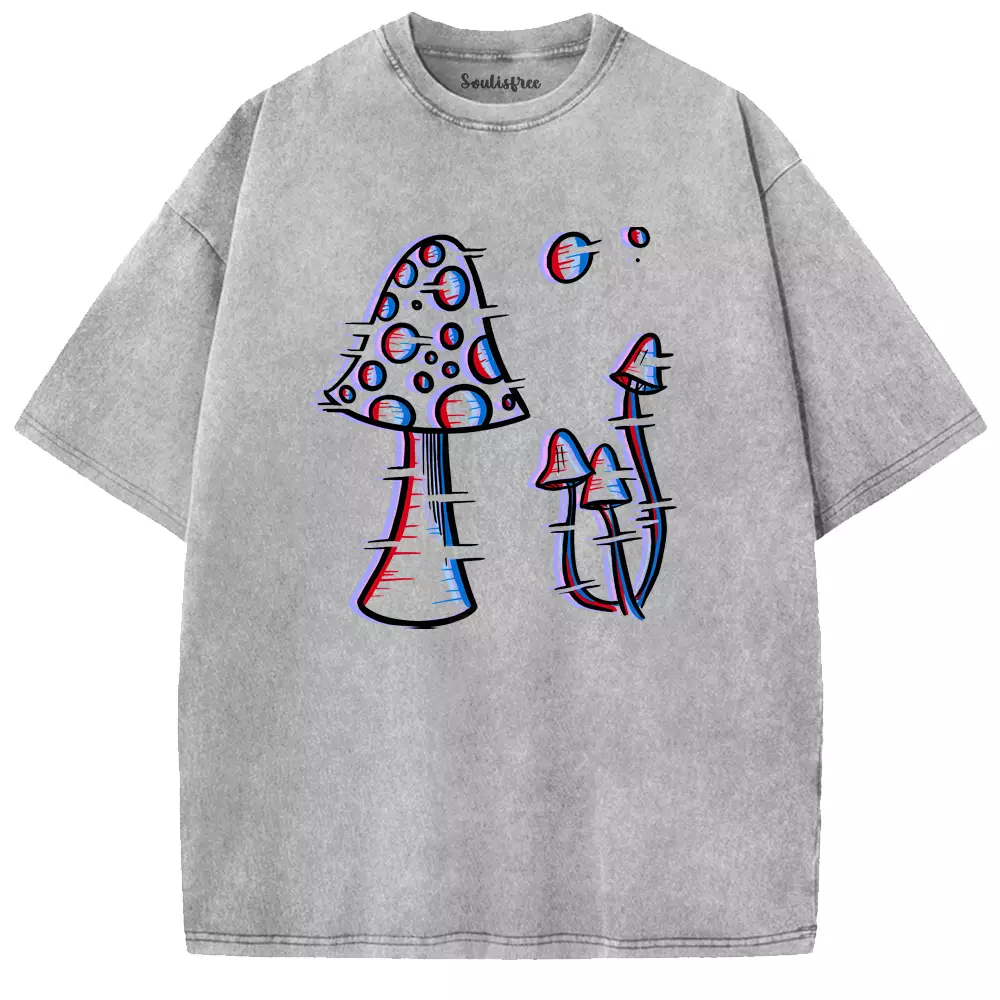 Soulisfree Trippy Toadstools Washed Tee