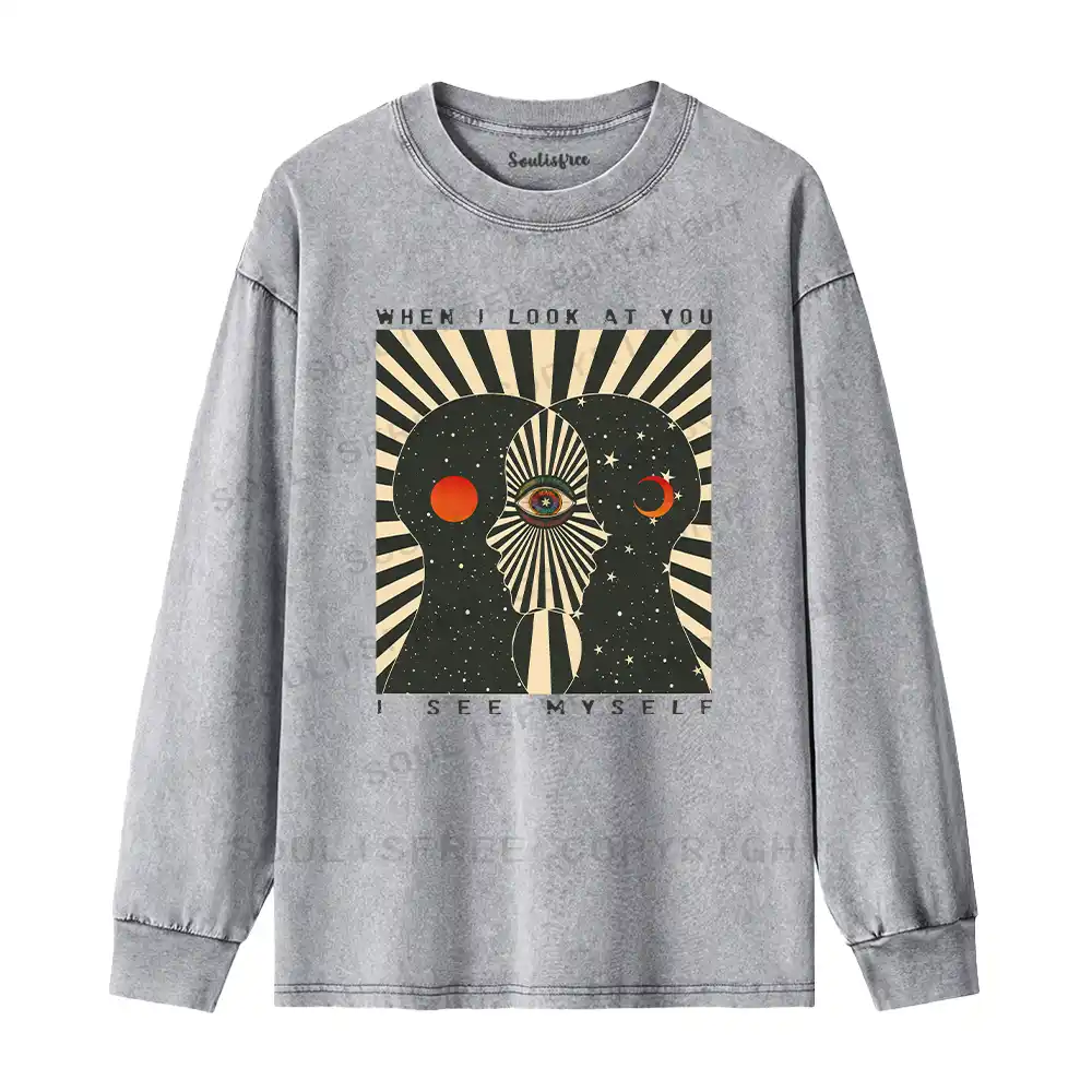 We Are Mirrors Washed Long Sleeve Shirt