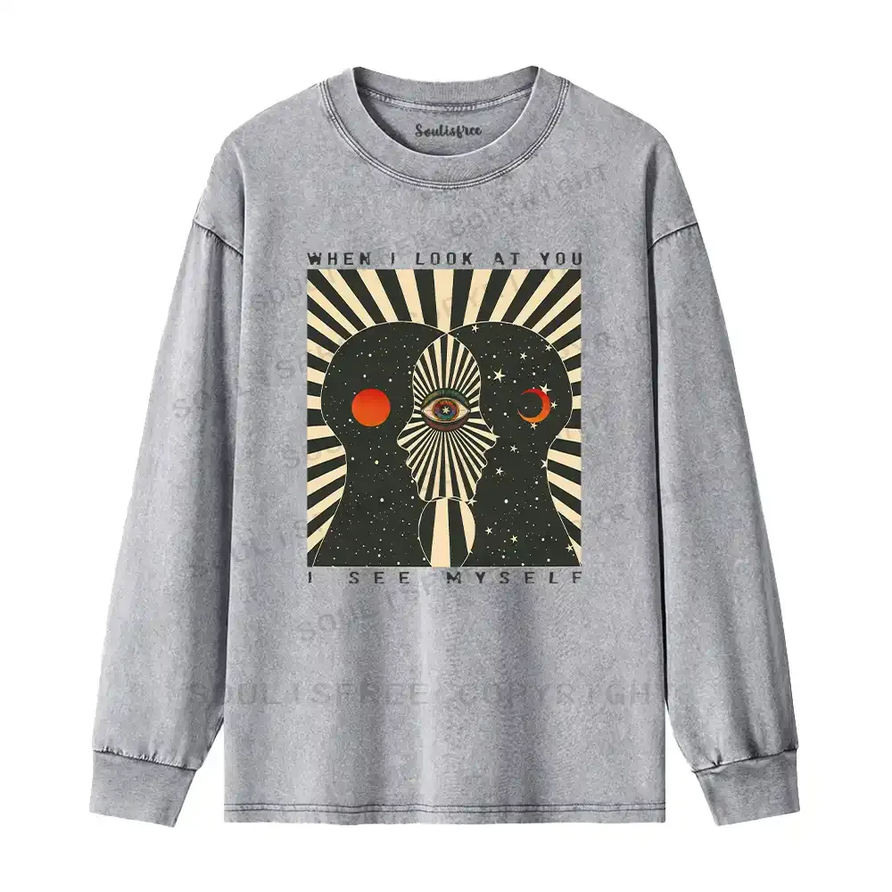 We Are Mirrors Washed Long Sleeve Shirt