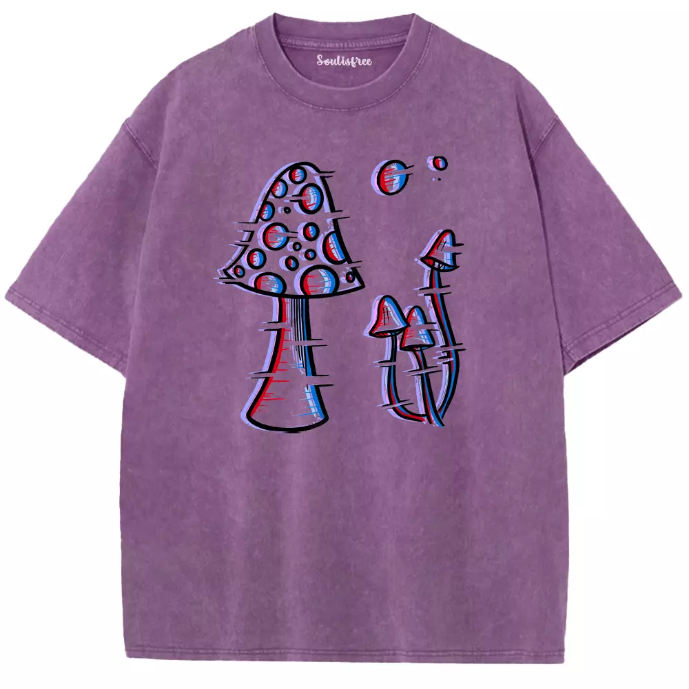Soulisfree Trippy Toadstools Washed Tee