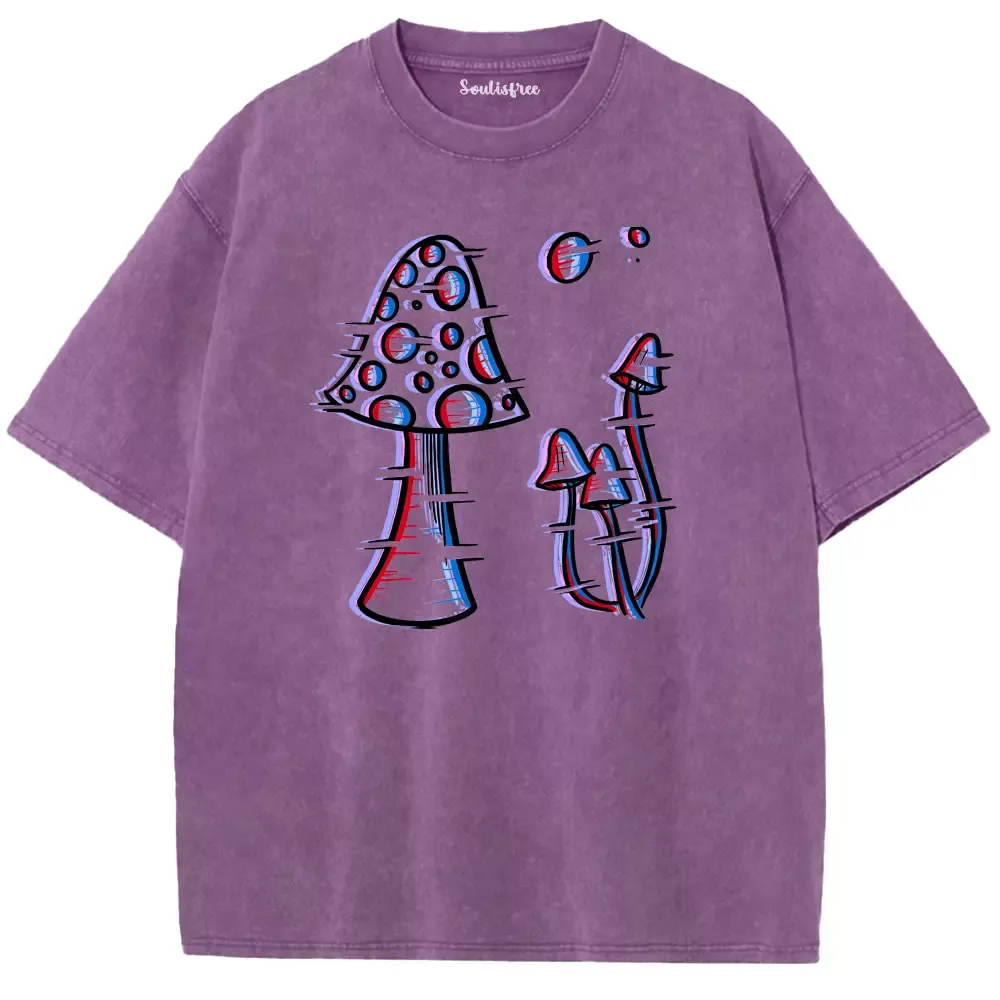 Soulisfree Trippy Toadstools Washed Tee