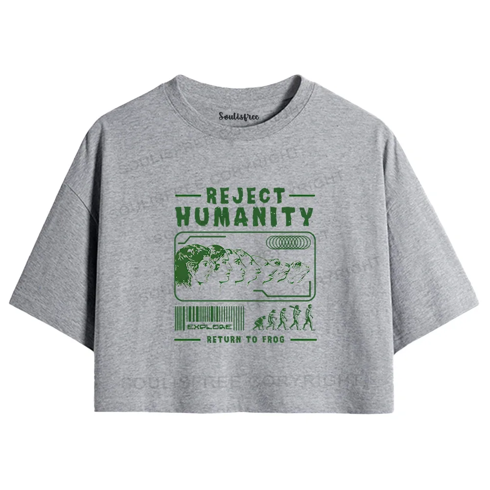 Designed Return To Frog Crop Top