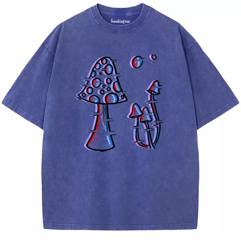Soulisfree Trippy Toadstools Washed Tee