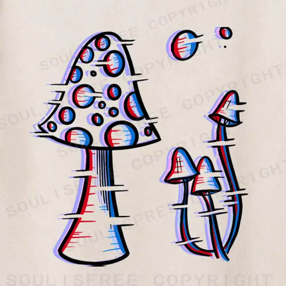 Soulisfree Trippy Toadstools Washed Tee
