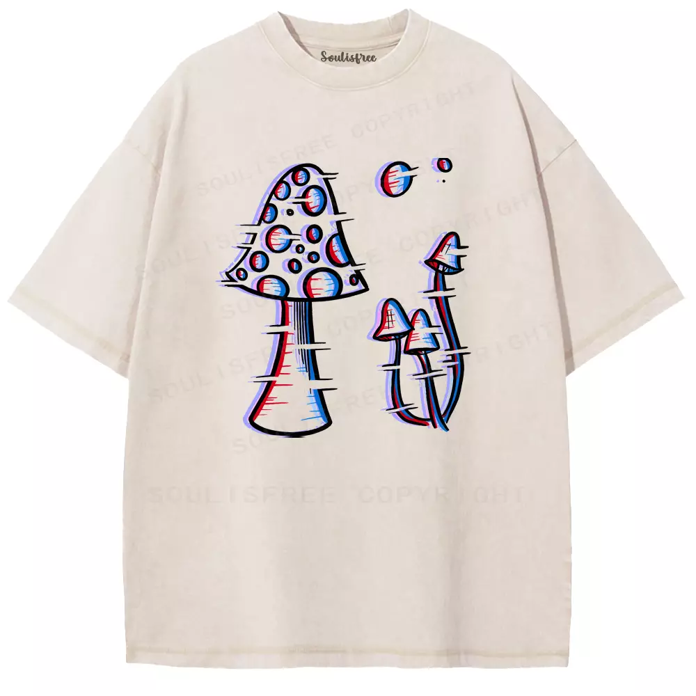 Soulisfree Trippy Toadstools Washed Tee