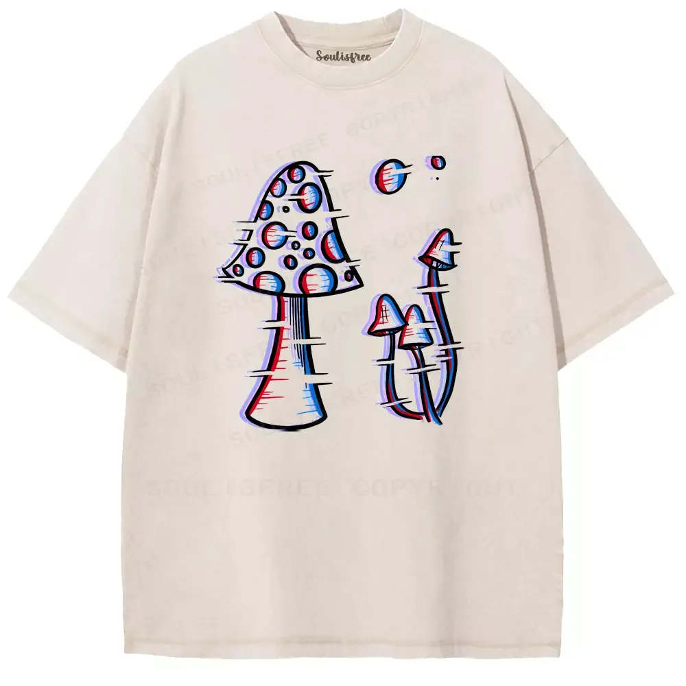 Soulisfree Trippy Toadstools Washed Tee