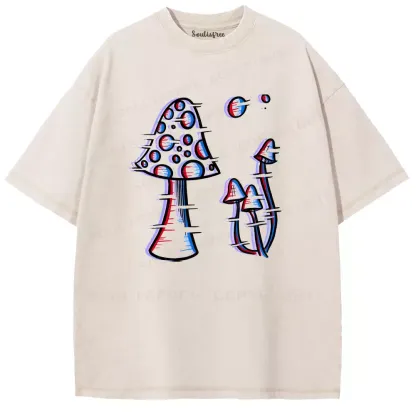 Soulisfree Trippy Toadstools Washed Tee