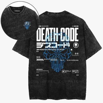 Soulisfree Death Code Protocol Washed Tee