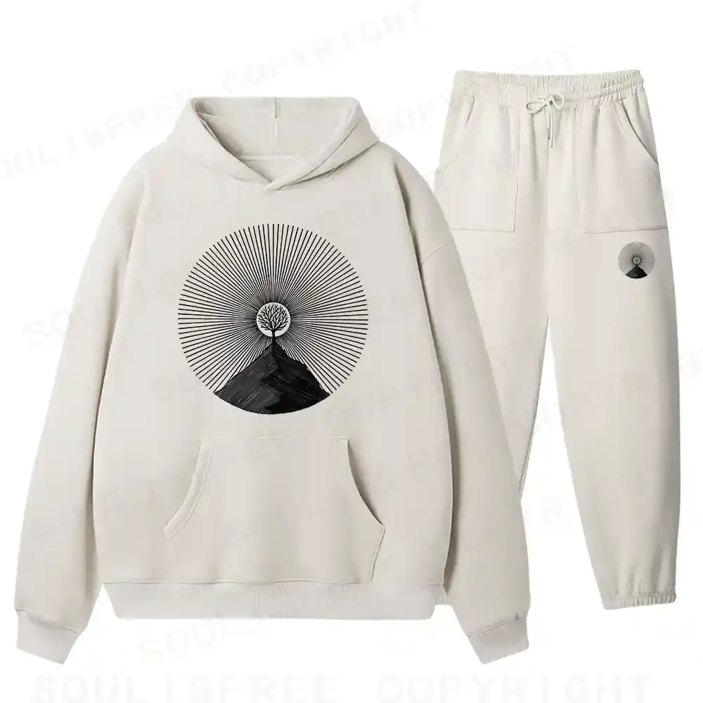 Your Mountain  Fleece Hoodie Set
