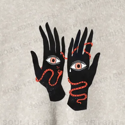 The Eyes Will Not Deceive You Washed Cropped Sweatshirt